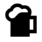 Bierkrug schwarz icon