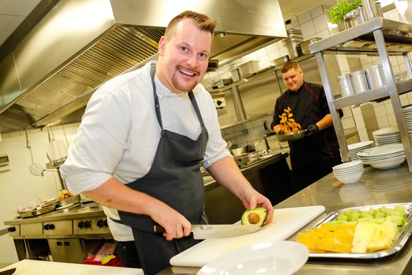 Andre Franke in der Küche im Bambados